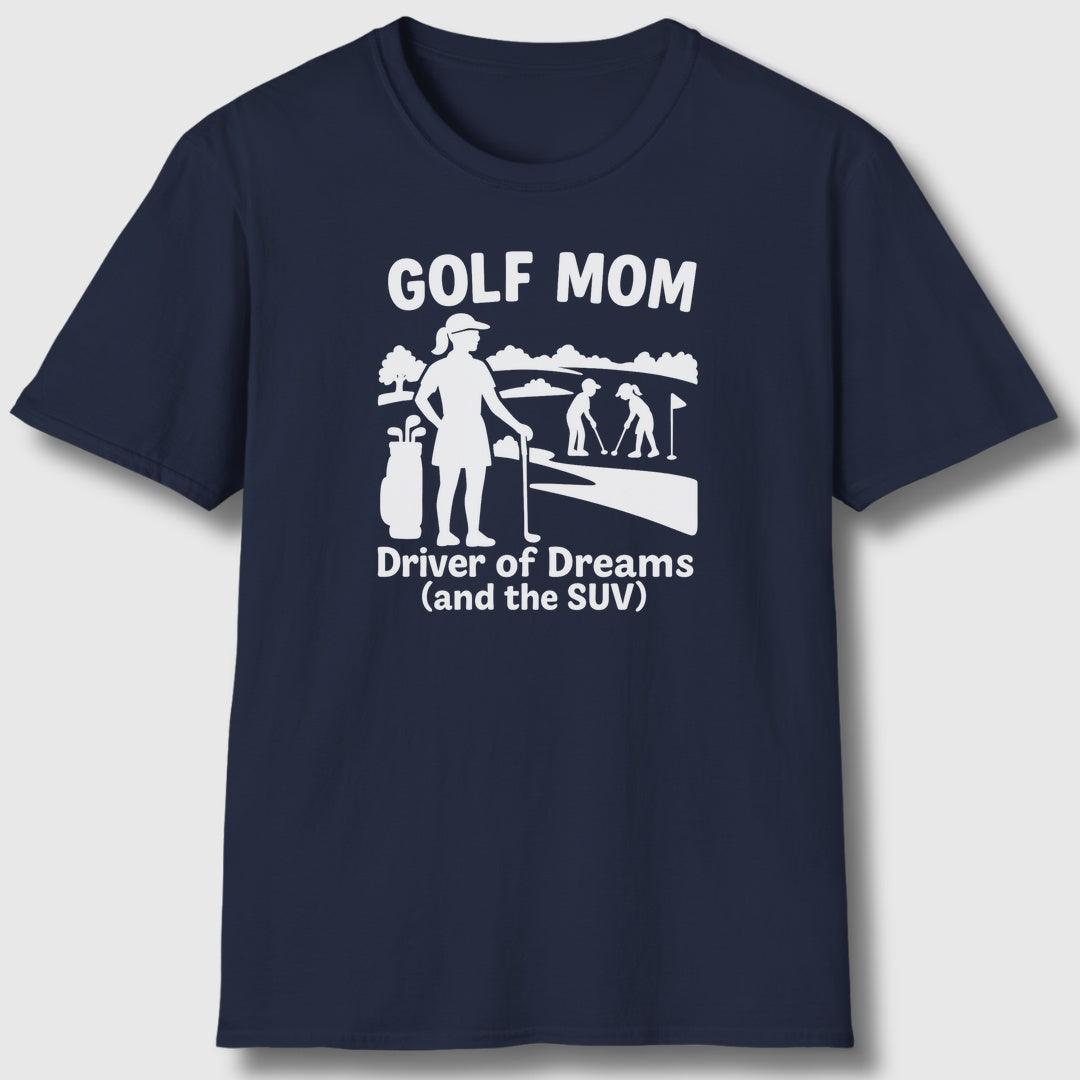 Golf Mom - Adult Golf T-Shirt in Navy