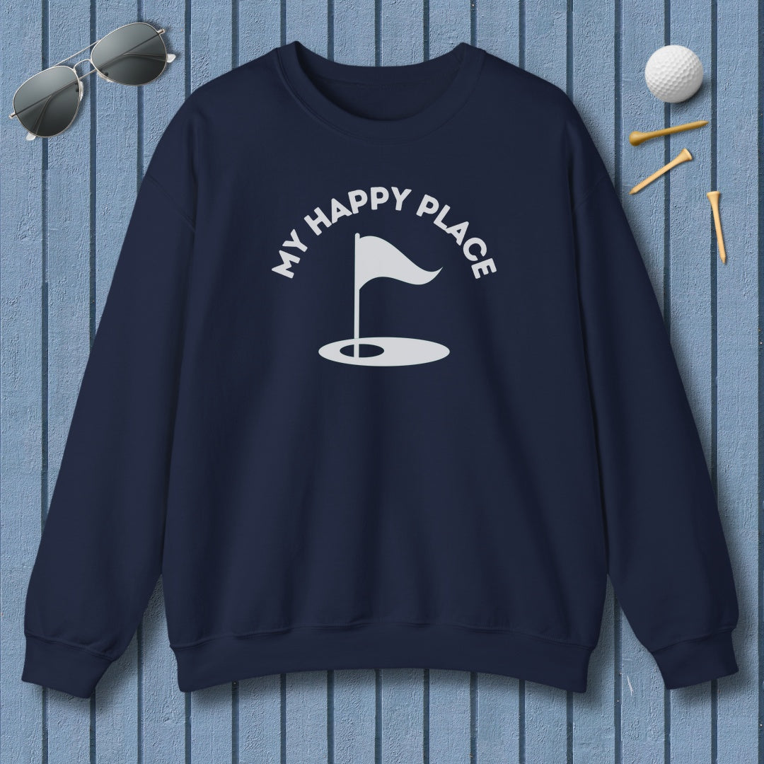 My Happy Place - Adult Golf Sweatshirt in Navy