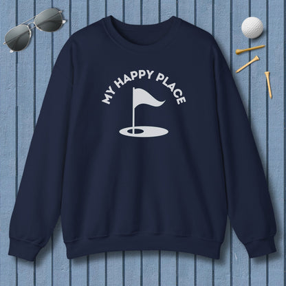My Happy Place - Adult Golf Sweatshirt in Navy