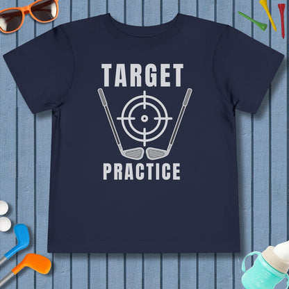 Target Practice - Toddler Golf T-Shirt in Navy
