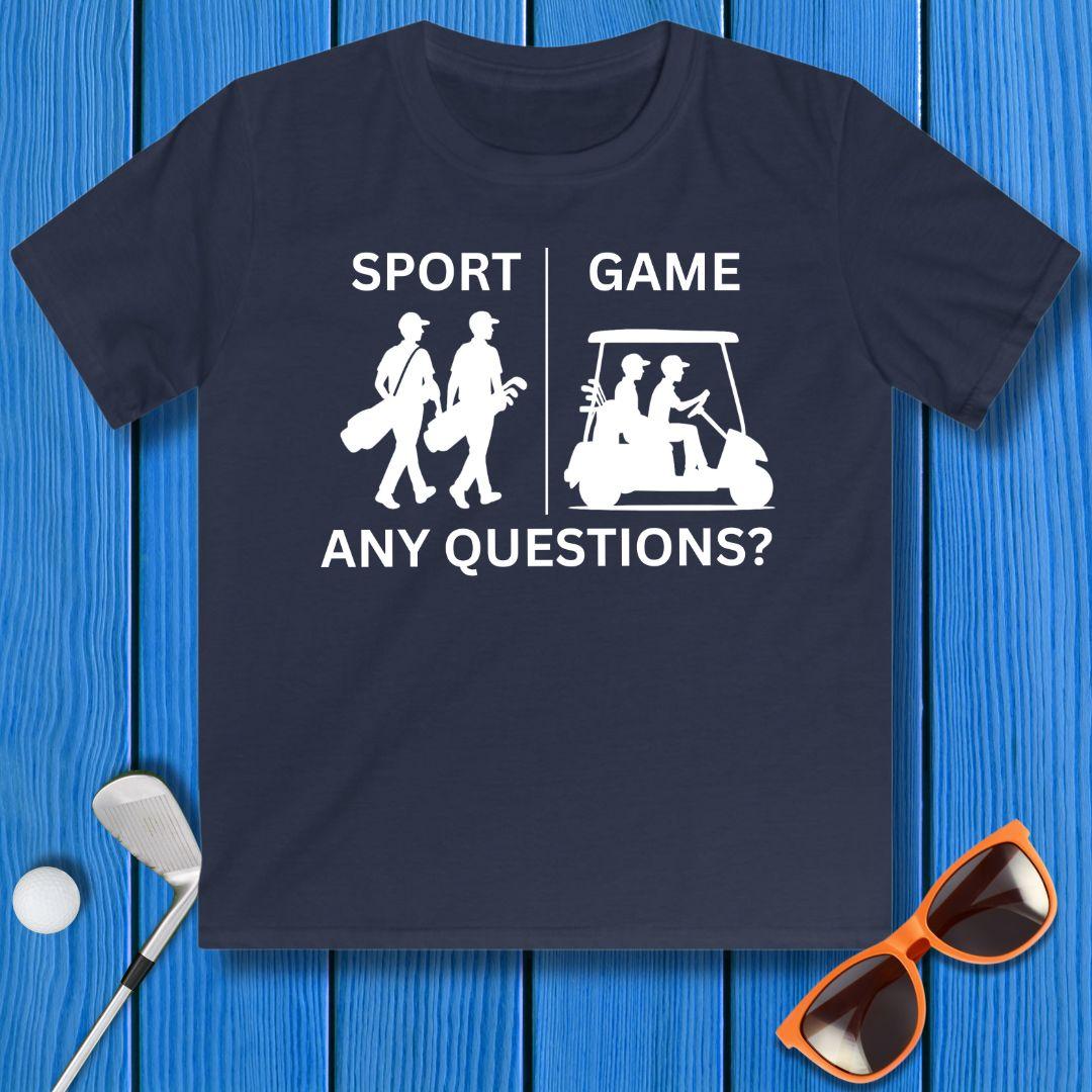 SPORT vs. GAME - Boy - Youth in Navy, great for casual wear. Find more fun golf focused products at oneforetheages.com