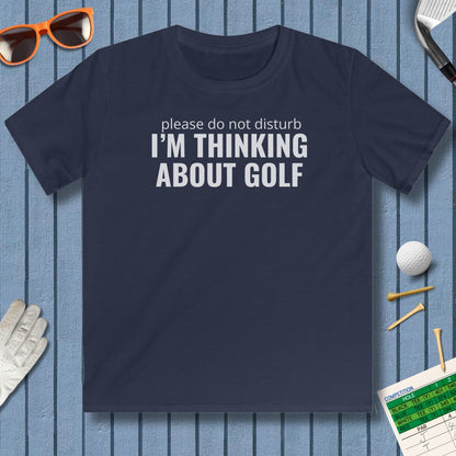 Do Not Disturb - Youth Golf T-Shirt in Navy