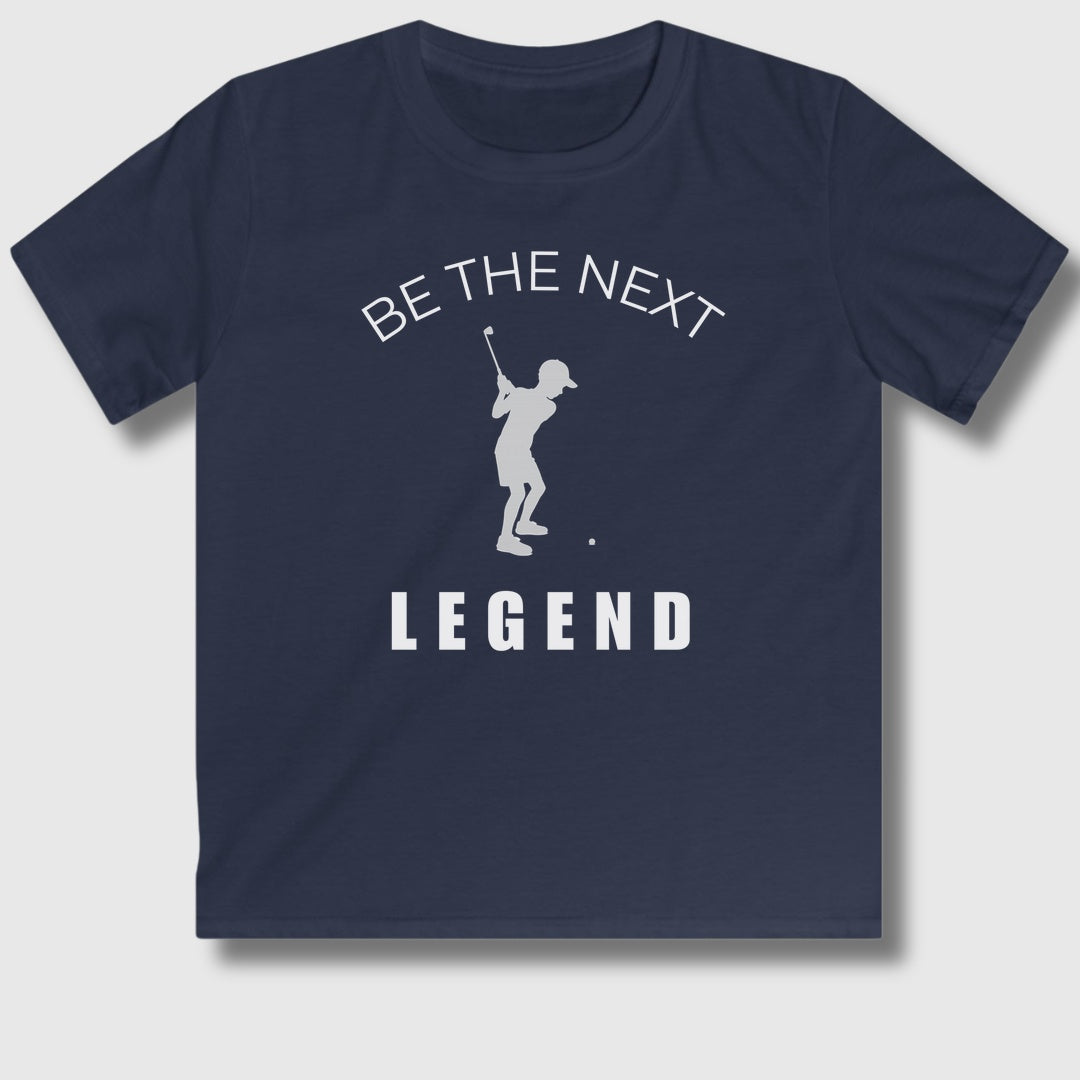 BE THE NEXT LEGEND (Boys) - Youth Golf T-Shirt in Navy
