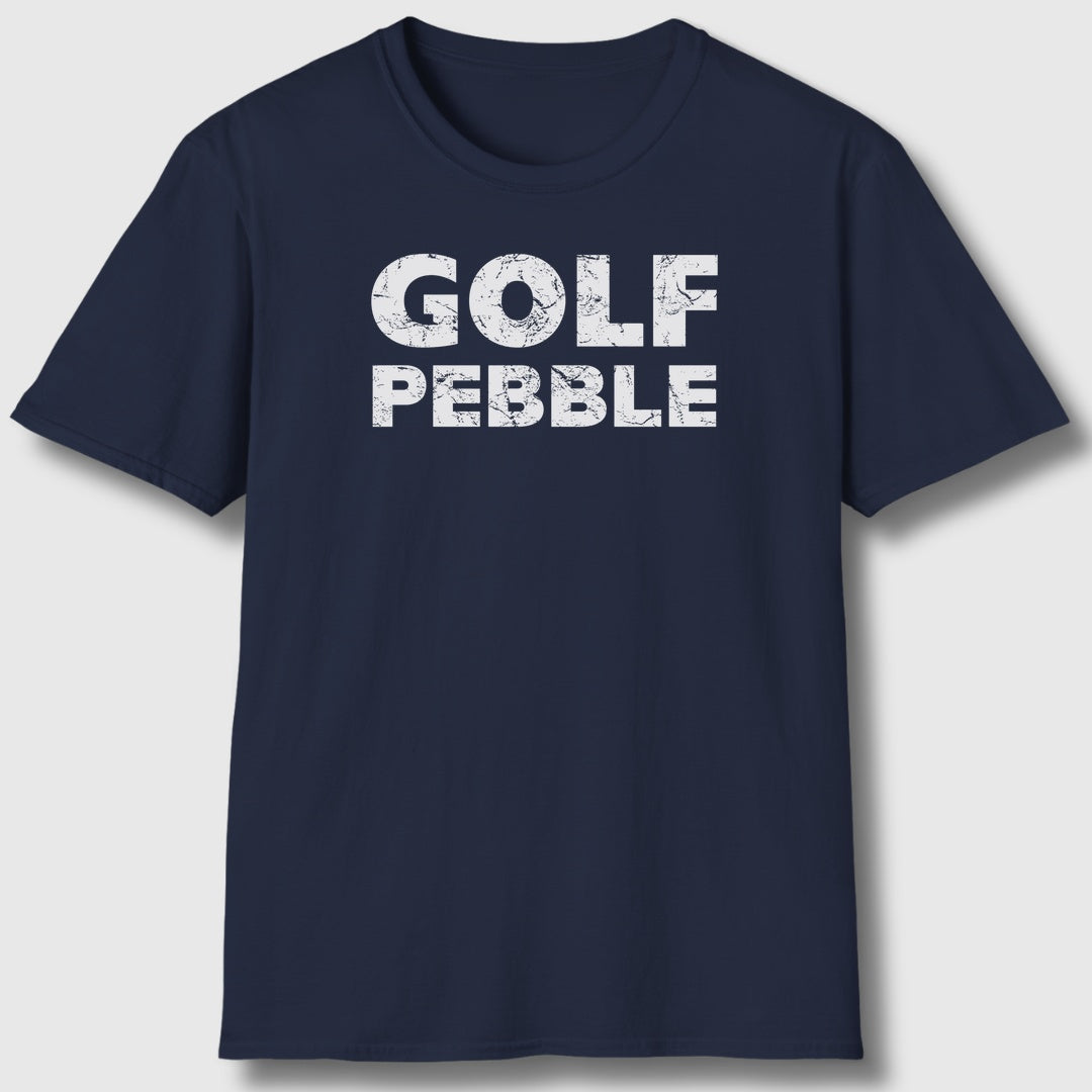 Golf Pebble - Adult Golf T-Shirt in Navy