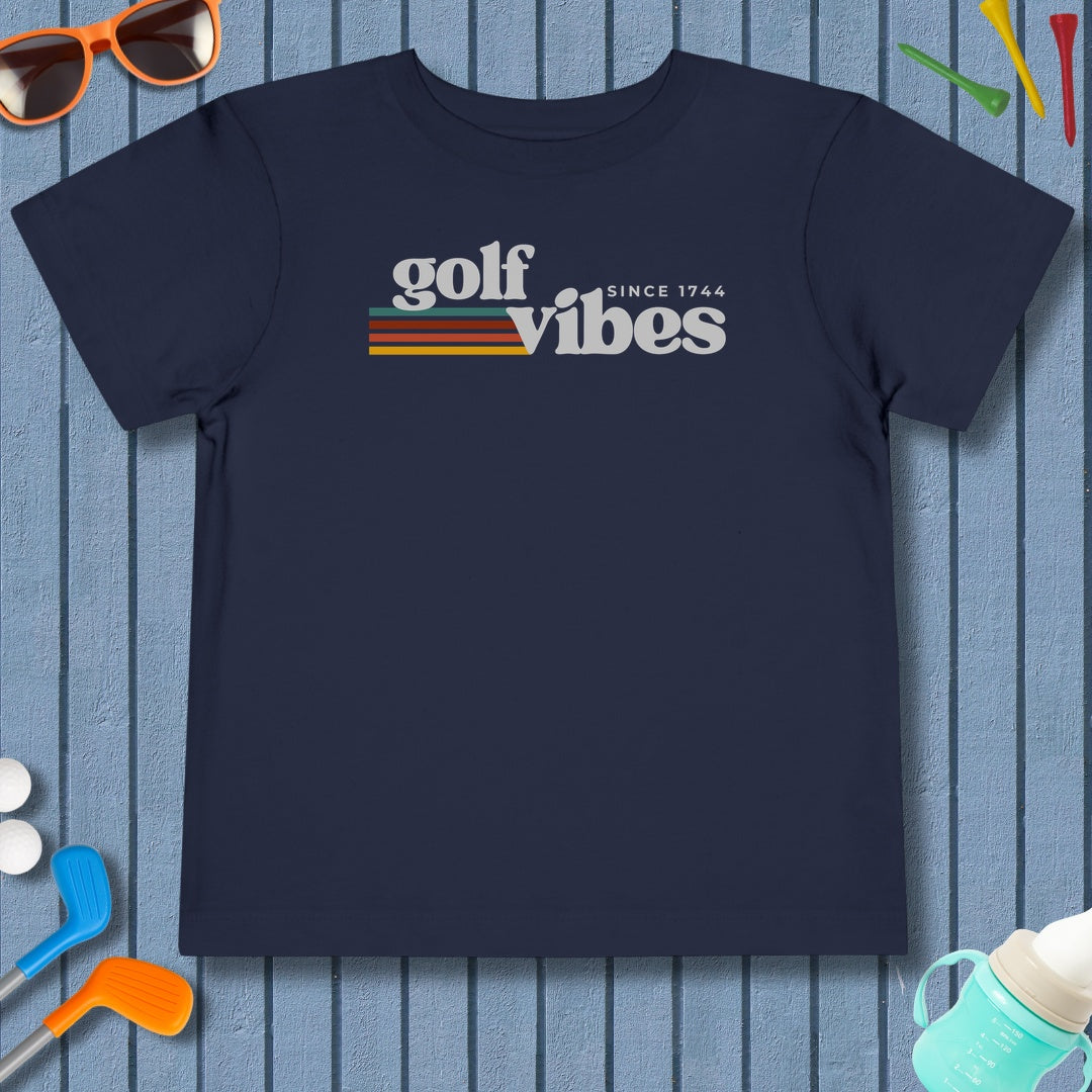 Golf Vibes - Toddler Golf T-Shirt in Navy
