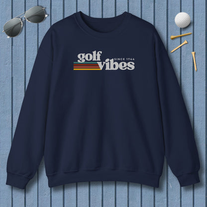 Golf Vibes - Adult Golf Sweatshirt in Navy