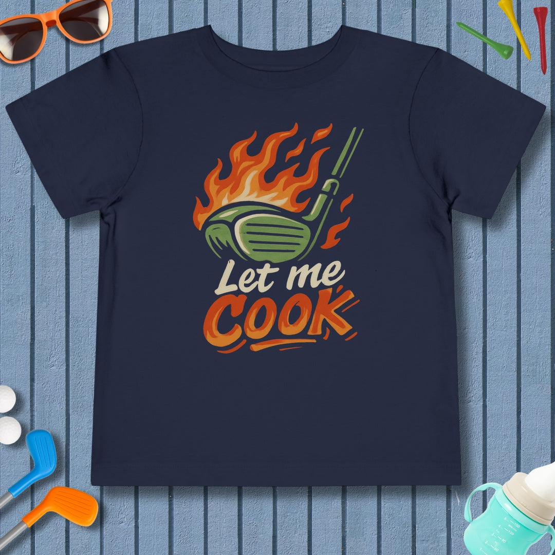 Let Me Cook - Toddler Golf T-Shirt in Navy