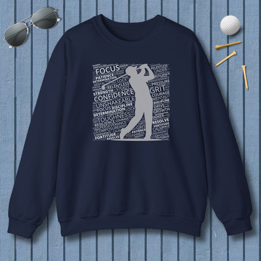 Unleash Your Mental Game (Male) - Adult Golf Sweatshirt in Navy