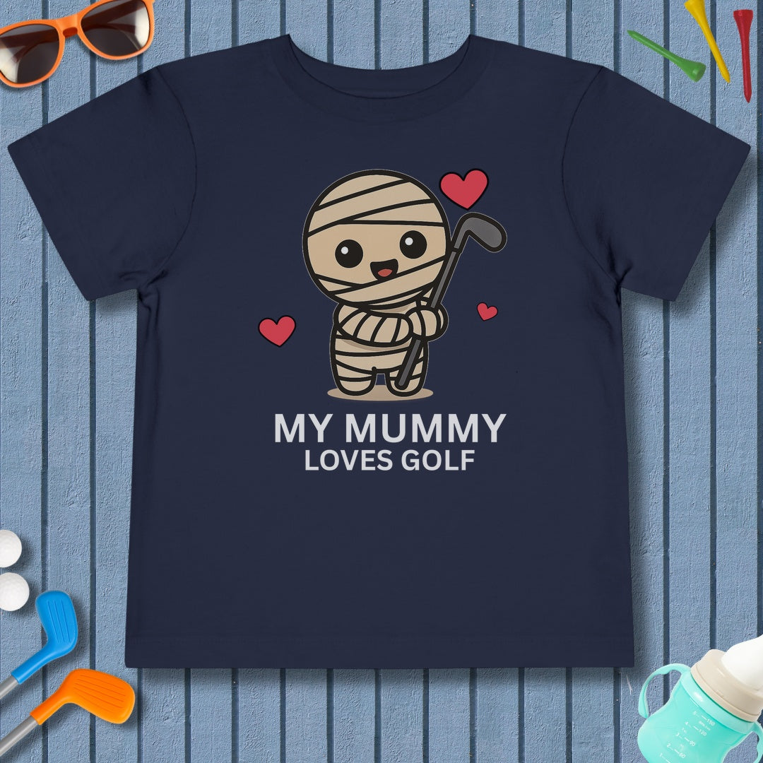 My Mummy Loves Golf - Toddler Golf T-Shirt in Navy