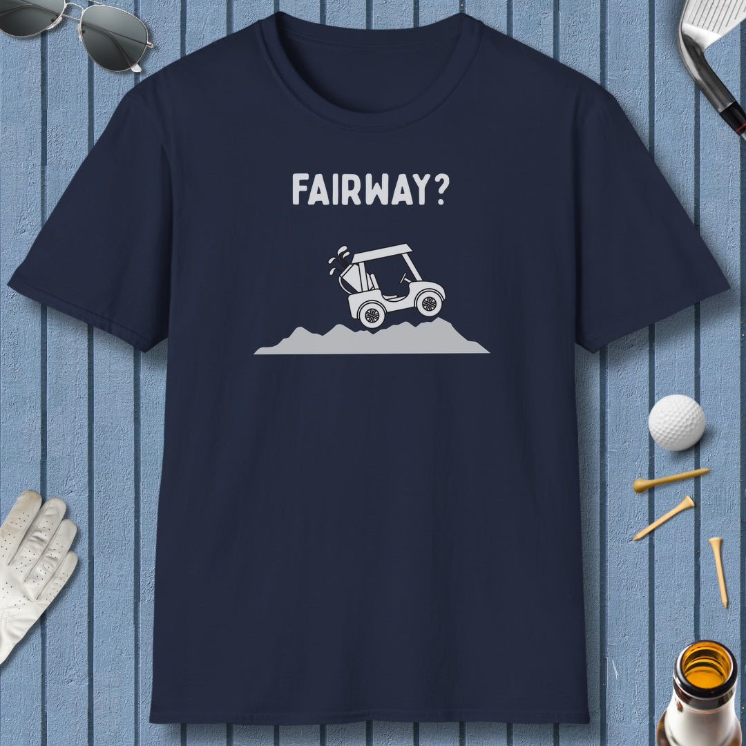 Fairway? - Adult Golf T-Shirt in Navy