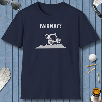 Fairway? - Adult Golf T-Shirt in Navy