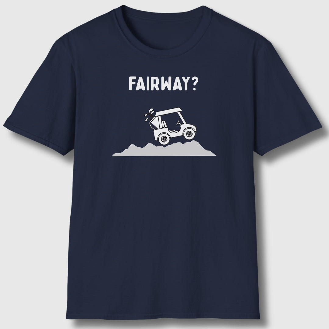 Fairway? - Adult Golf T-Shirt in Navy