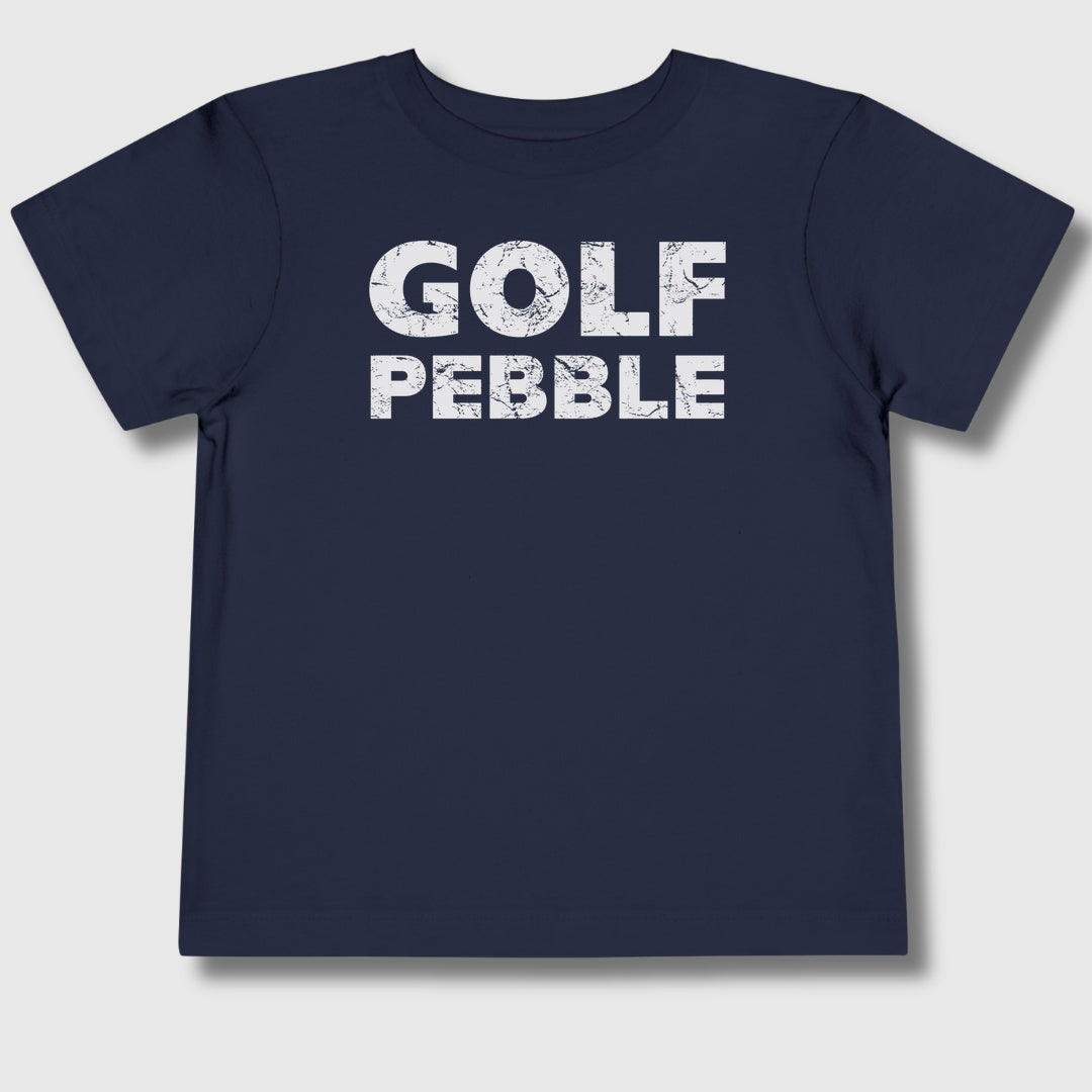 Golf Pebble - Toddler Golf T-Shirt in Navy