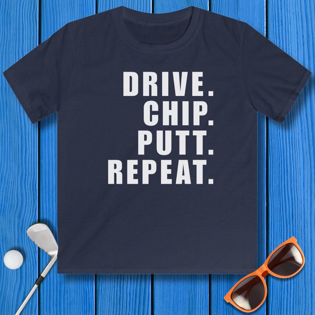 DRIVE CHIP PUTT REPEAT - Youth T-shirt
