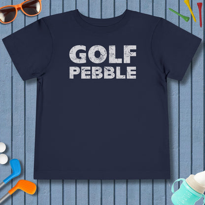 Golf Pebble - Toddler Golf T-Shirt in Navy