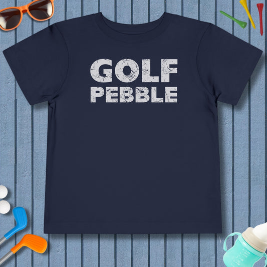 Golf Pebble - Toddler Golf T-Shirt in Navy