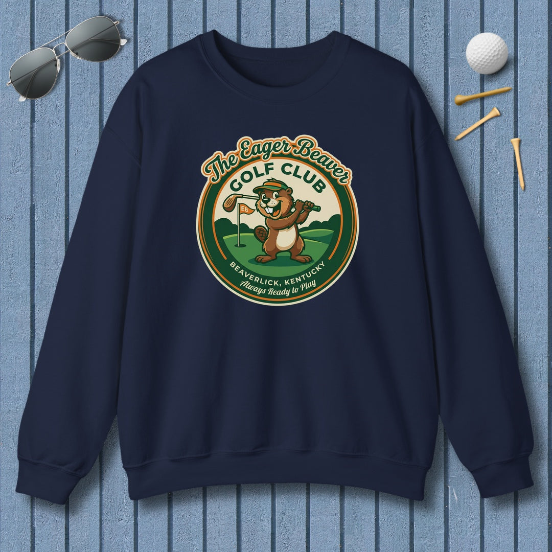 THE EAGER BEAVER GOLF CLUB - Adult Golf Sweatshirt in Navy