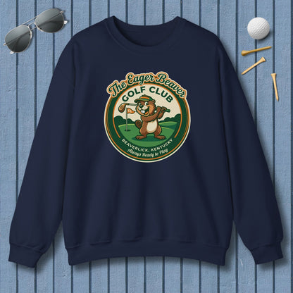 THE EAGER BEAVER GOLF CLUB - Adult Golf Sweatshirt in Navy