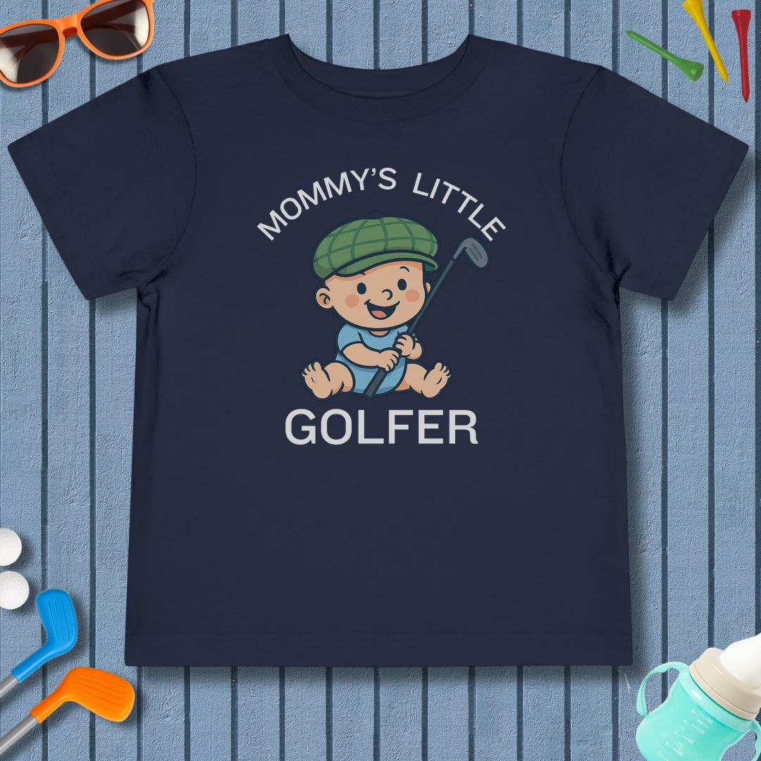 Mommy's Little Golfer - Toddler Golf T-Shirt in Navy