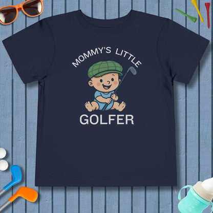 Mommy's Little Golfer - Toddler Golf T-Shirt in Navy