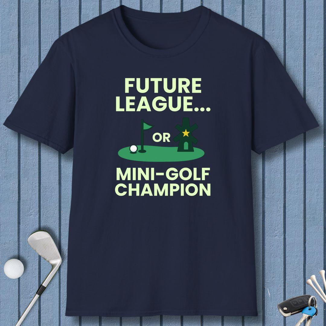Future League… or Mini-Golf Champion in Navy, great for casual wear. Find more fun golf focused products at oneforetheages.com