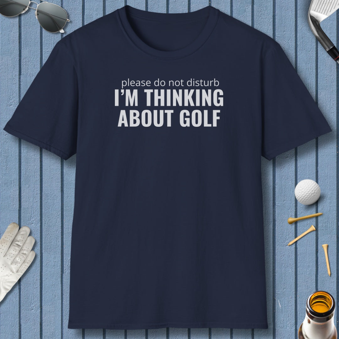 Do Not Disturb - Adult Golf T-Shirt in Navy