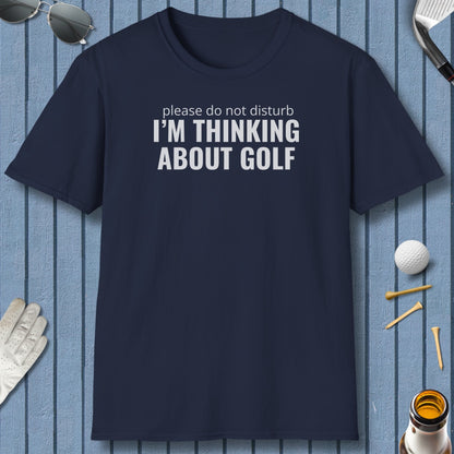 Do Not Disturb - Adult Golf T-Shirt in Navy