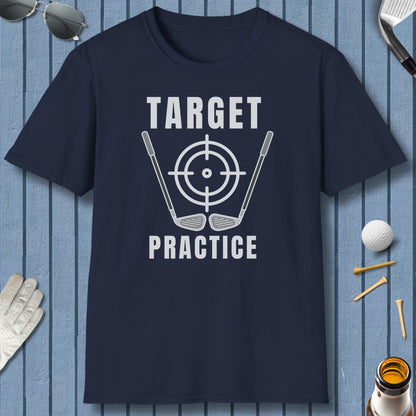 Target Practice - Adult Golf T-Shirt in Navy