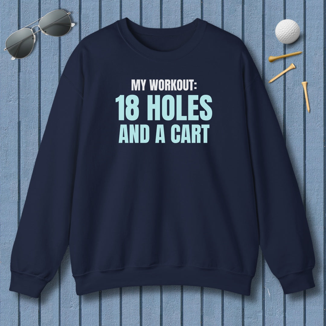 My Workout: 18 Holes - Adult Golf Sweatshirt in Navy