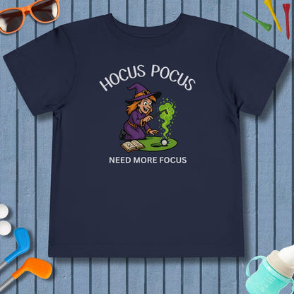 Hocus Pocus, Need More Focus - Toddler Golf T-Shirt in Navy