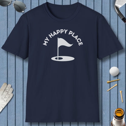 My Happy Place - Adult Golf T-Shirt in Navy