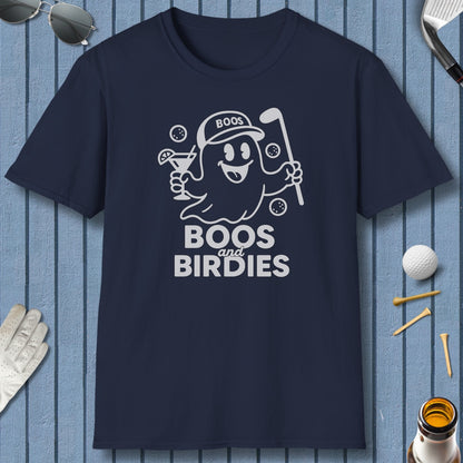 Boos and Birdies - Adult Golf T-Shirt in Navy