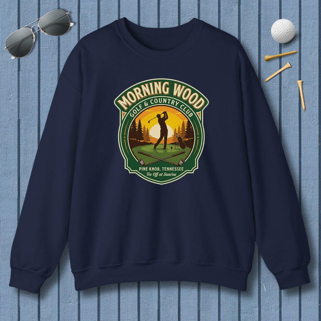 MORNING WOOD GOLF & COUNTRY CLUB - Adult Golf Sweatshirt in Navy