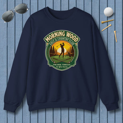 MORNING WOOD GOLF & COUNTRY CLUB - Adult Golf Sweatshirt in Navy