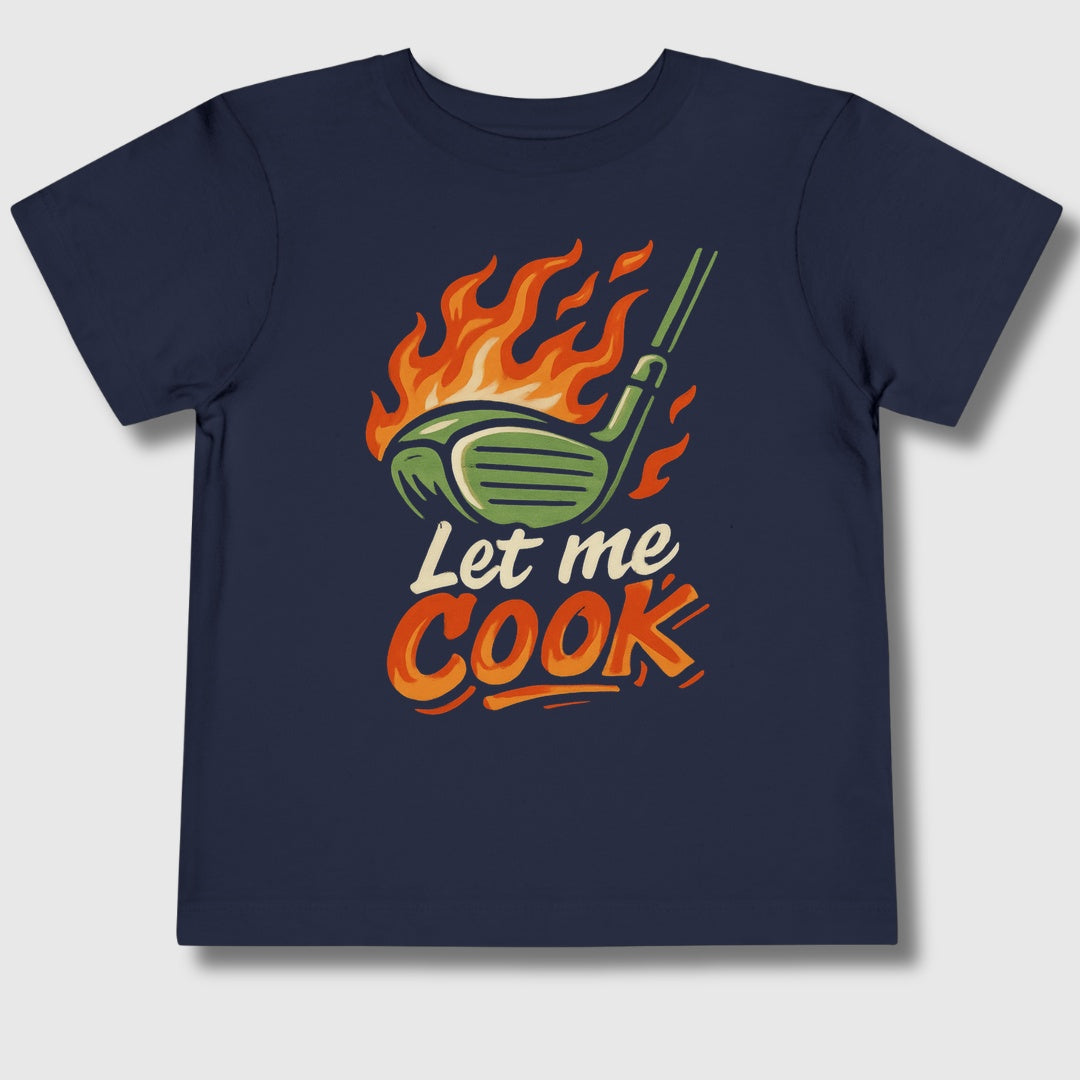 Let Me Cook - Toddler Golf T-Shirt in Navy