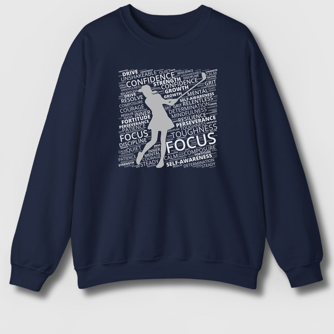 Unleash Your Mental Game (Female) - Adult Golf Sweatshirt in Navy