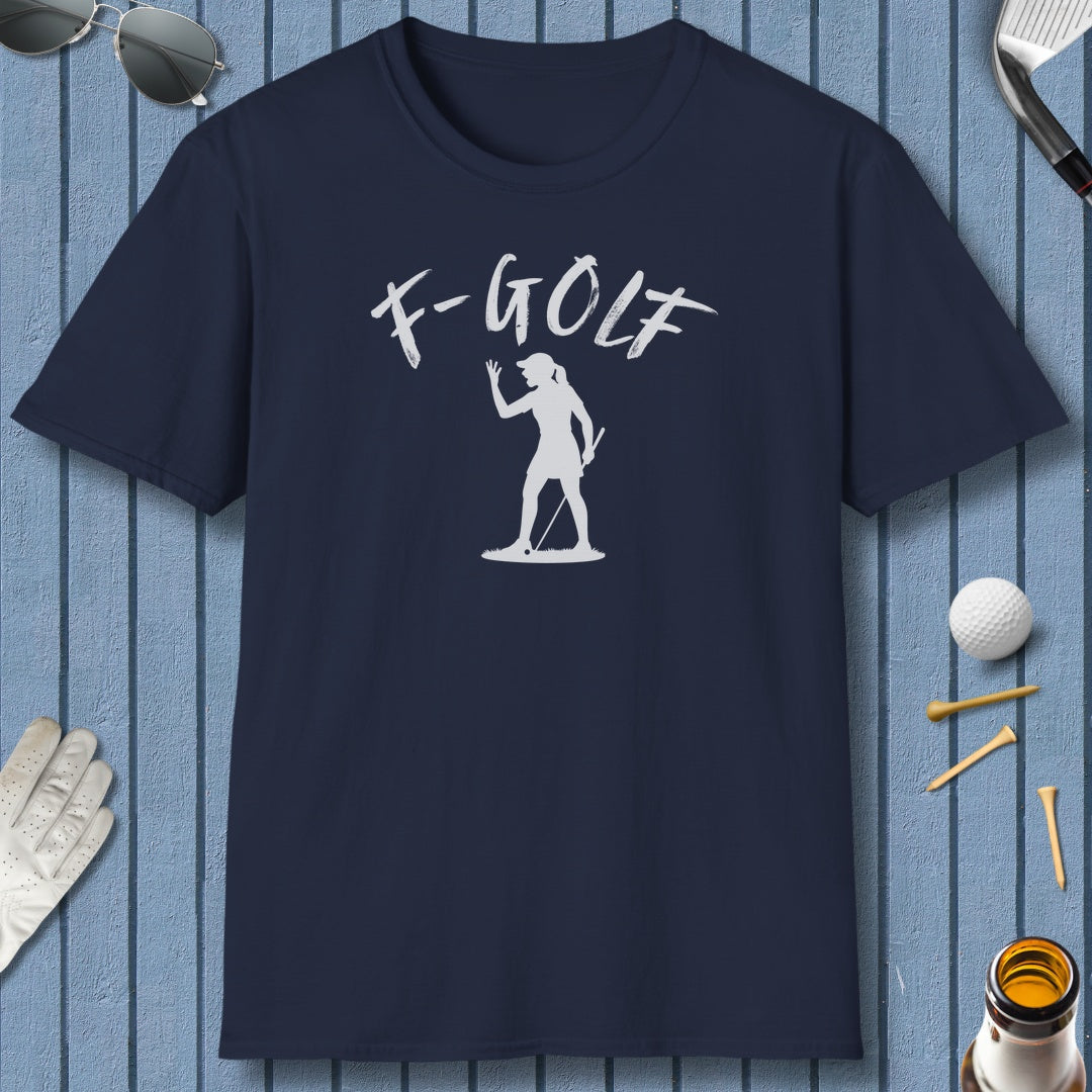 F-Golf (Female) - Adult Golf T-Shirt in Navy