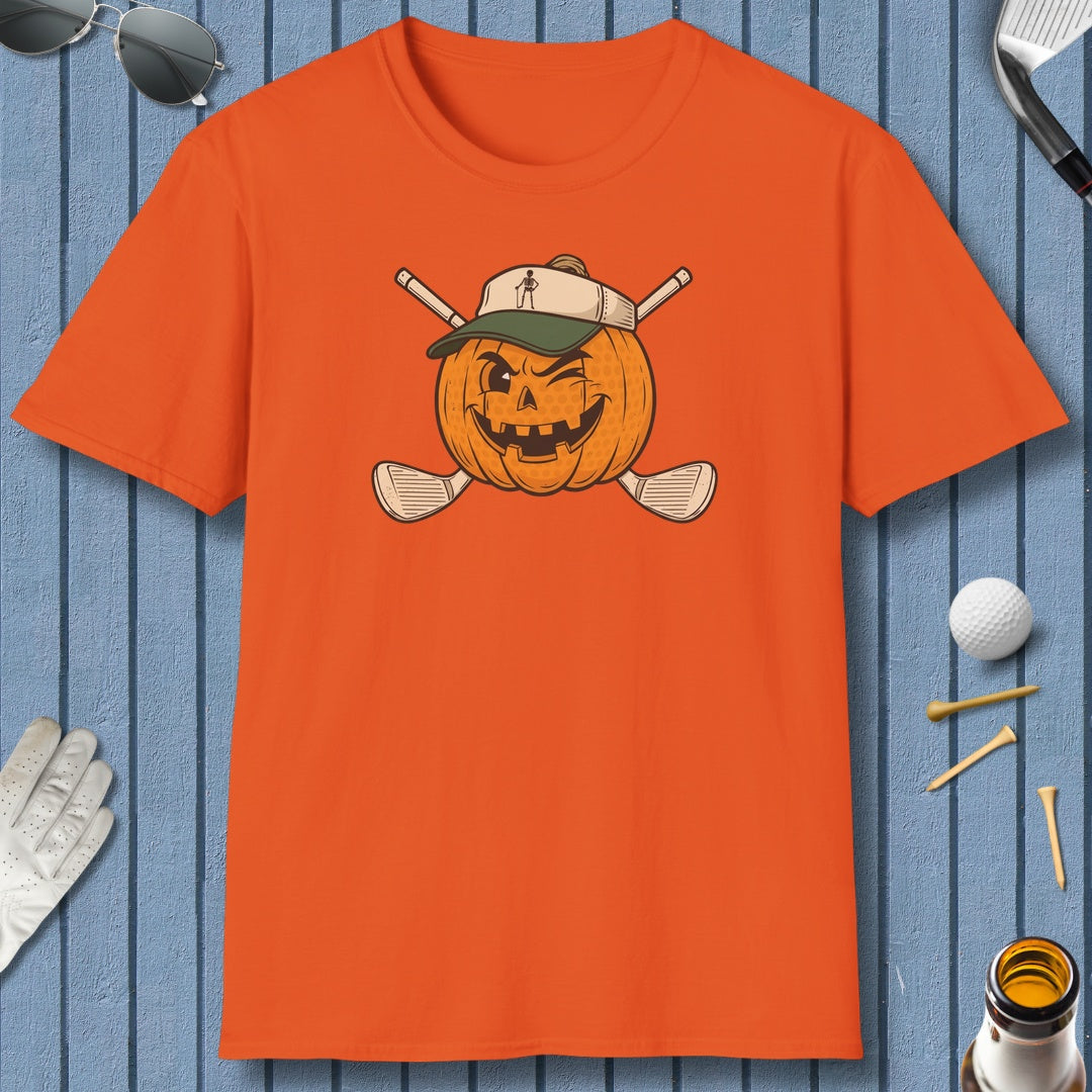 Golf or Gourd - Adult Golf T-Shirt in Orange
