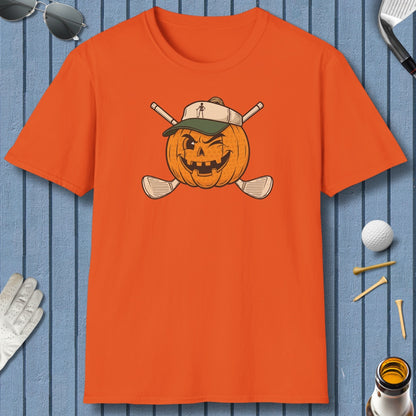 Golf or Gourd - Adult Golf T-Shirt in Orange