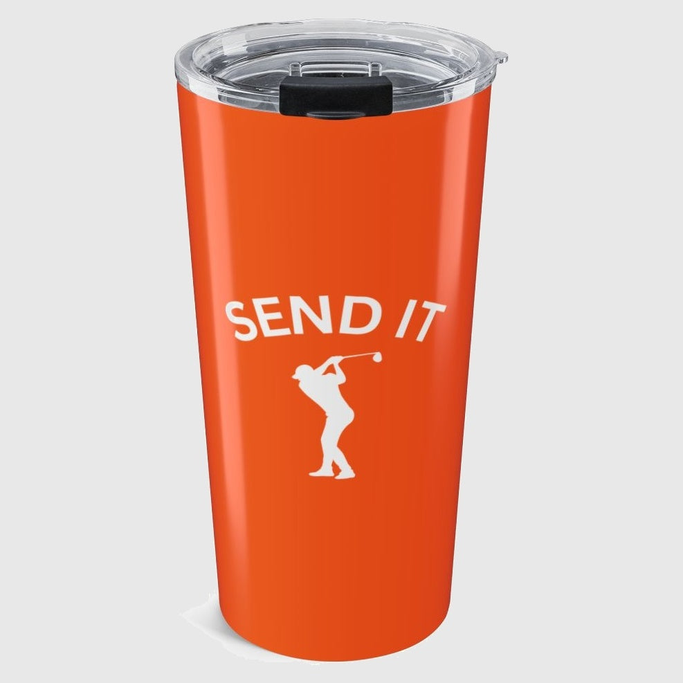 SEND IT (Male) - 20oz Tumbler in Orange