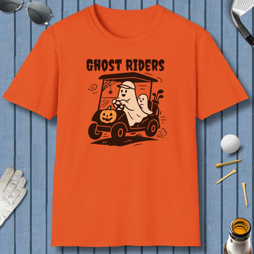 Ghost Riders - Adult Golf T-Shirt in Orange