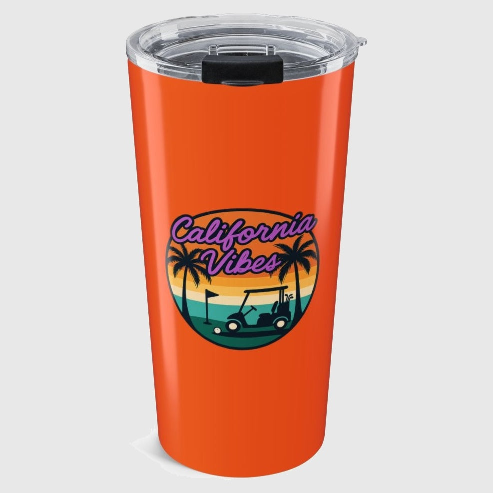 Golf Vibes - California Coast Edition - 20oz Tumbler in Orange