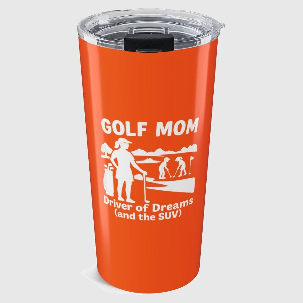 Golf Mom - 20oz Tumbler in Orange