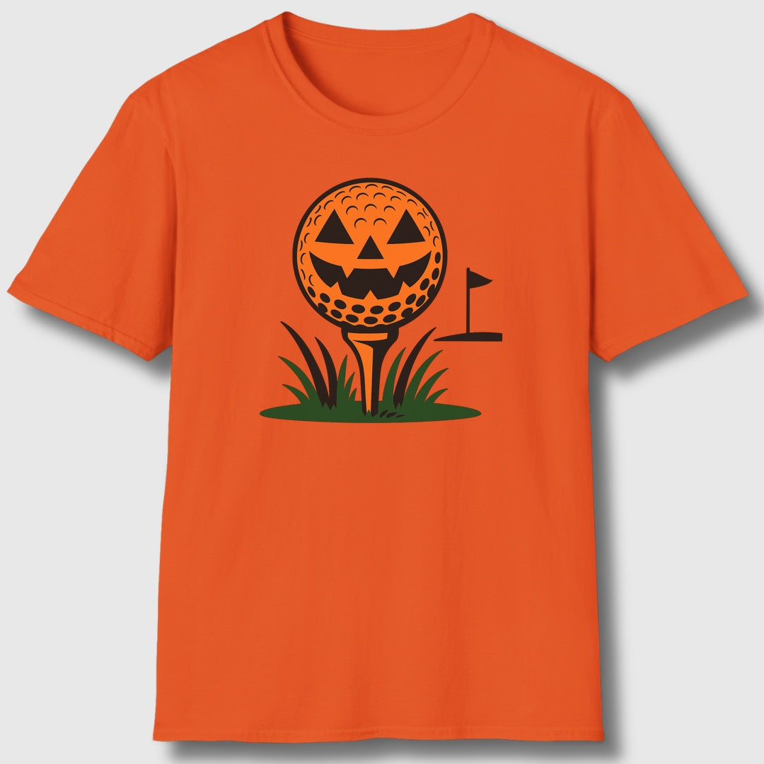 Tee Time Terror - Adult Golf T-Shirt in Orange