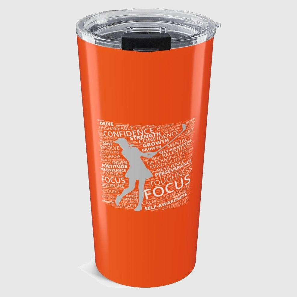 Unleash Your Mental Game (Female) - 20oz Tumbler in Orange