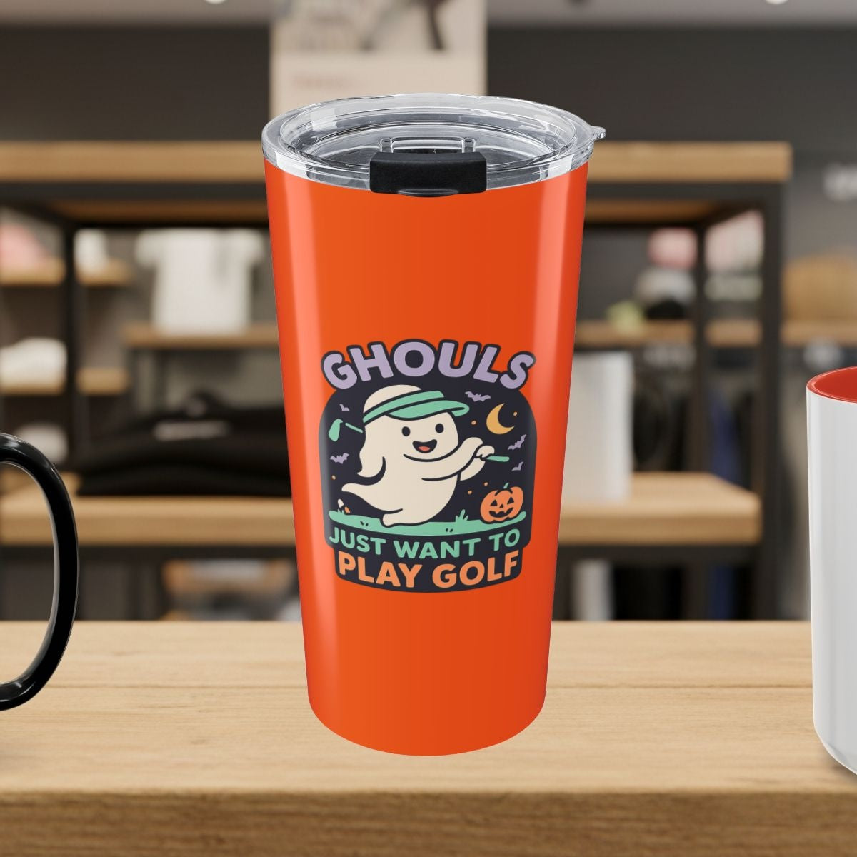 Ghouls Just Wanna Play Golf - 20oz Tumbler in Orange