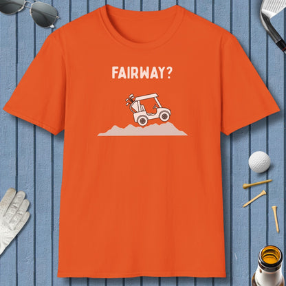 Fairway? - Adult Golf T-Shirt in Orange