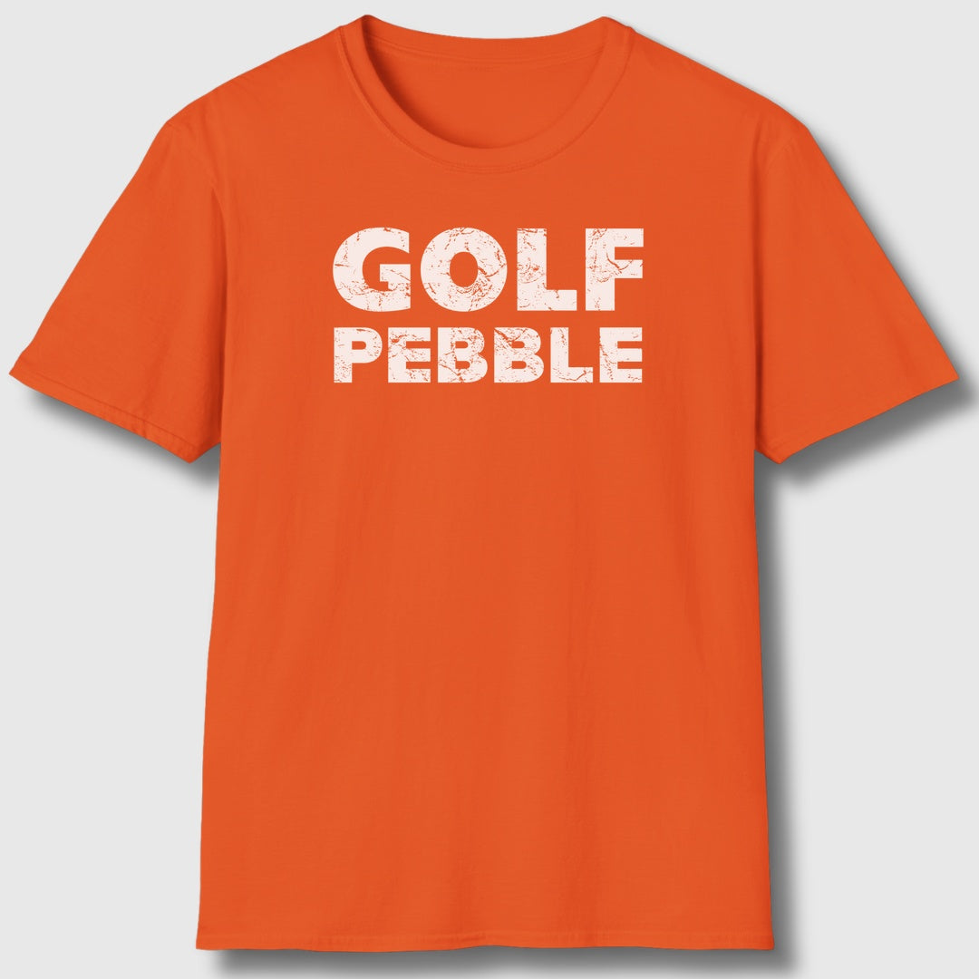 Golf Pebble - Adult Golf T-Shirt in Orange