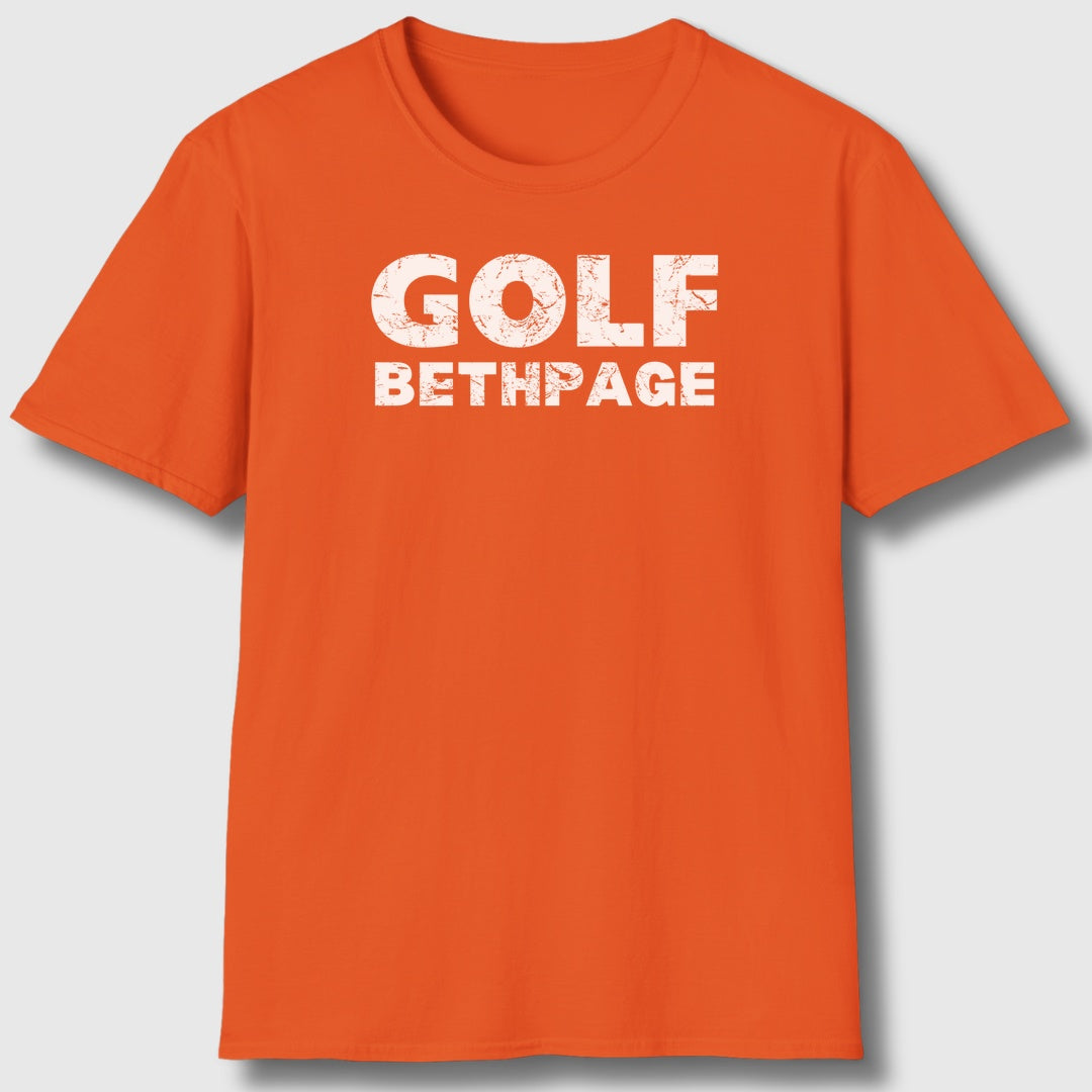 Golf Bethpage - Adult Golf T-Shirt in Orange