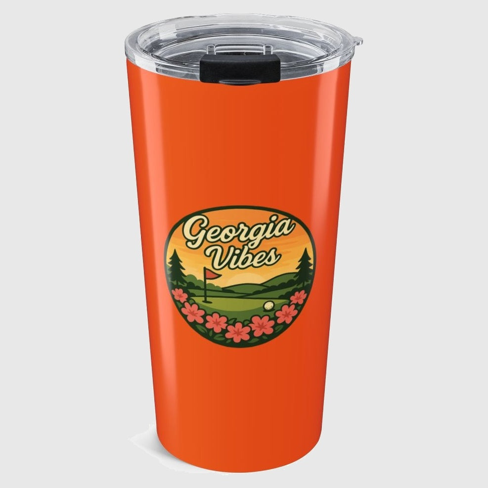 Golf Vibes - Georgia Azalea Edition - 20oz Tumbler in Orange